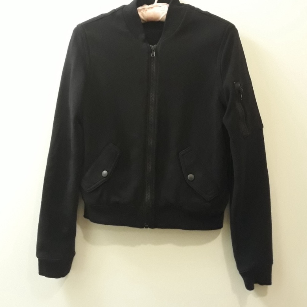 Black James Perse bomber jacket - Size 2 / Medium